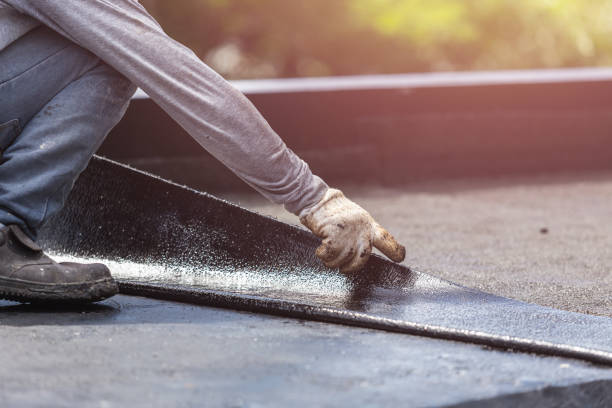 Professional Crawl Space Encapsulation technician working in Leonidas, MI